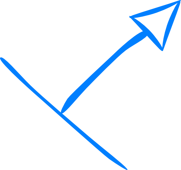Right Clipart Arrow Point - Arrow Pointing Up And Right (600x563)