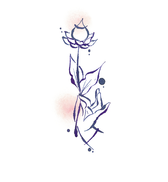 Drawing Flower Illustration - Drawing Flower Illustration (650x784)