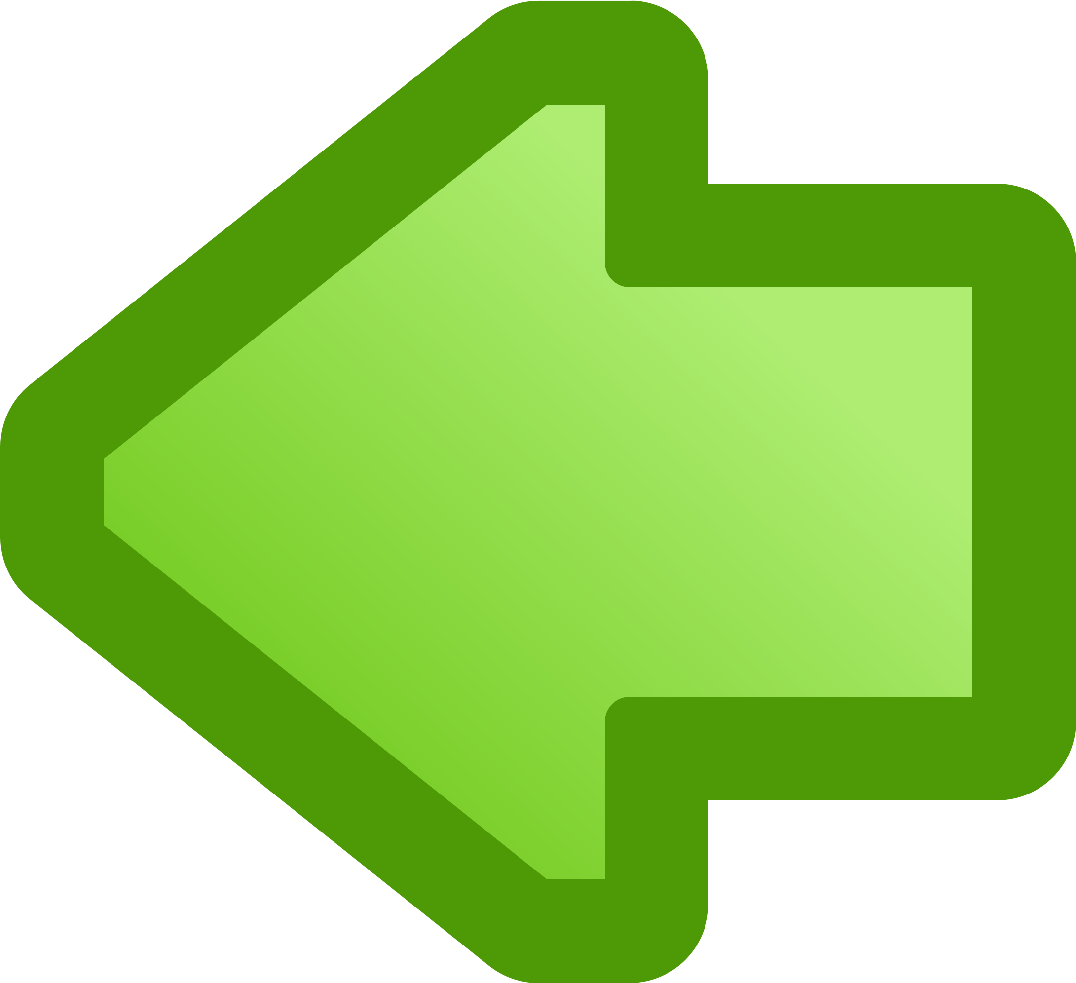 Clipart Icon Arrow Left Green - Green Left Arrow Icon (2400x2400)