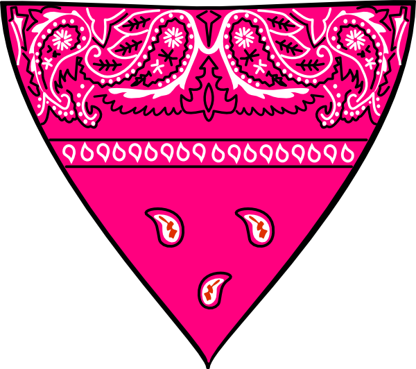 Pink Bandanna Clip Art - Faith No More (600x532)