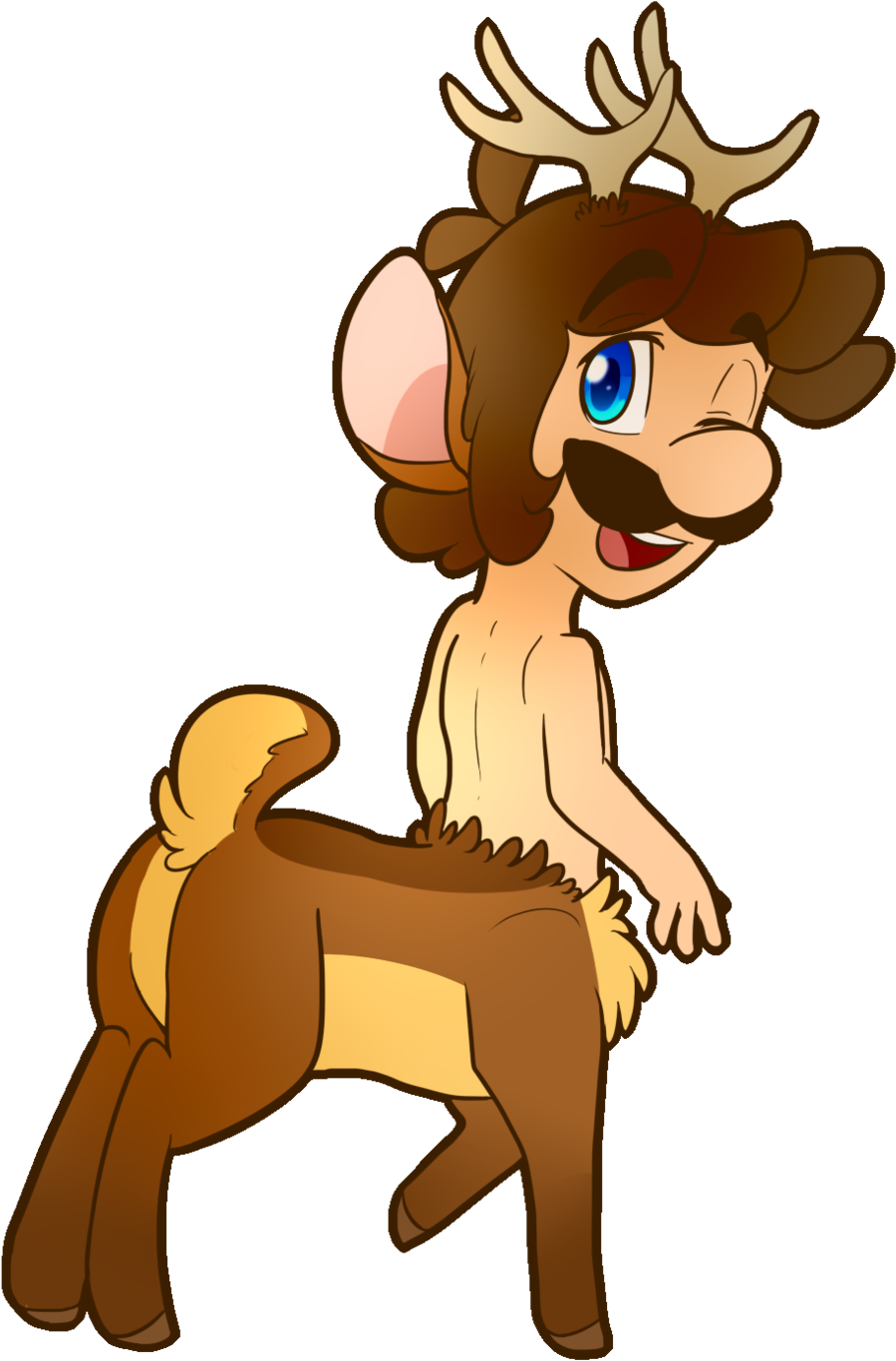 Chibi Deer Luigi By Baconbloodfire Chibi Deer Luigi - Draw A Chibi Deer (1024x1462)