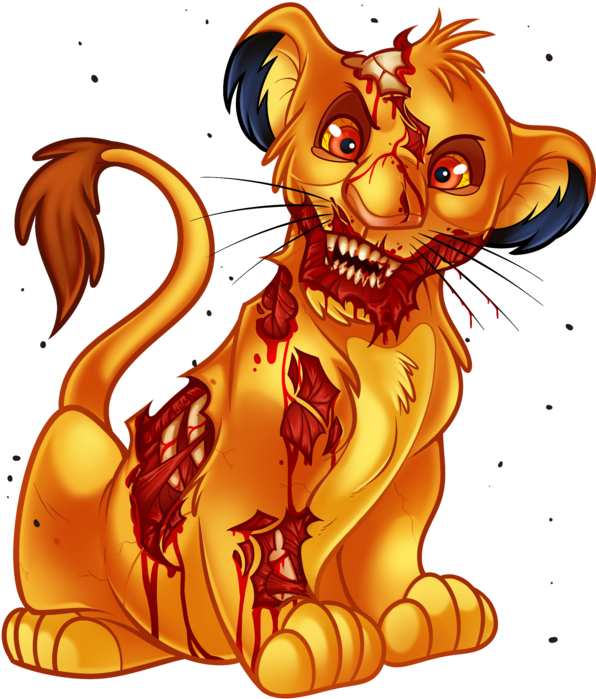 Undead Simba From The Lion King By Dragoart - The Lion King (600x706)