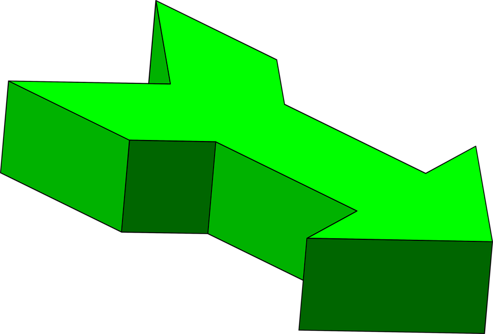 Arrows Green Free Stock Photo Illustration Of A 3d - Green Arrow Point Right (958x649)