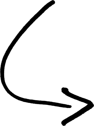 Curved Arrow Image - White Curved Arrow Png (324x432)