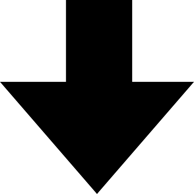 F - - Down Arrows Clip Art (640x640)