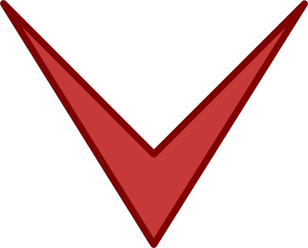 Red Arrow Down Clip Art - Arrow Down Vector (600x483)