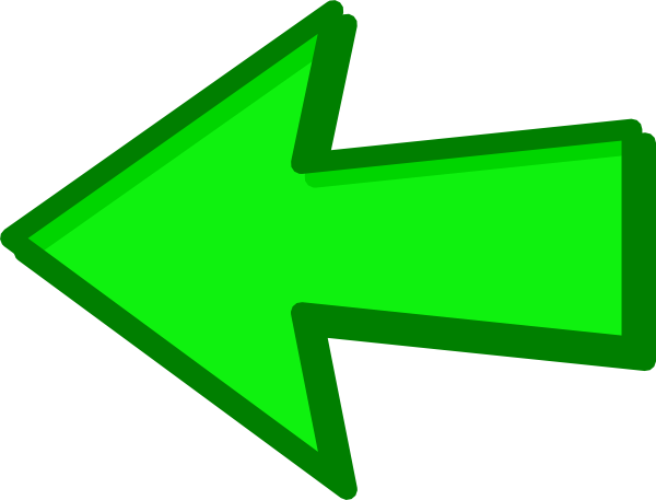 Green Arrow Green Left Clip Art At Clker - Left Green Arrow Png (600x457)