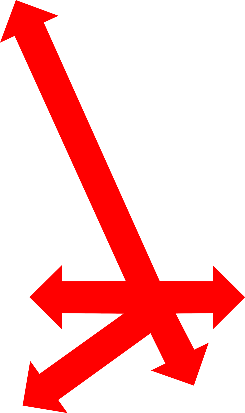 Free Stock Photo - Multi Direction Arrows Png (958x1613)