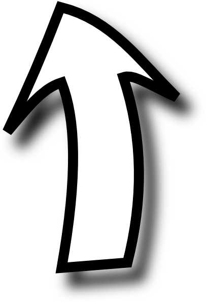 Arrow White Clip Art At Clker - Arrow White (414x593)