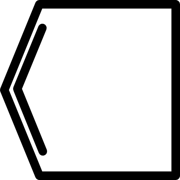 Left Box Arrow Clip Art At Clker - Arrow Box (600x600)