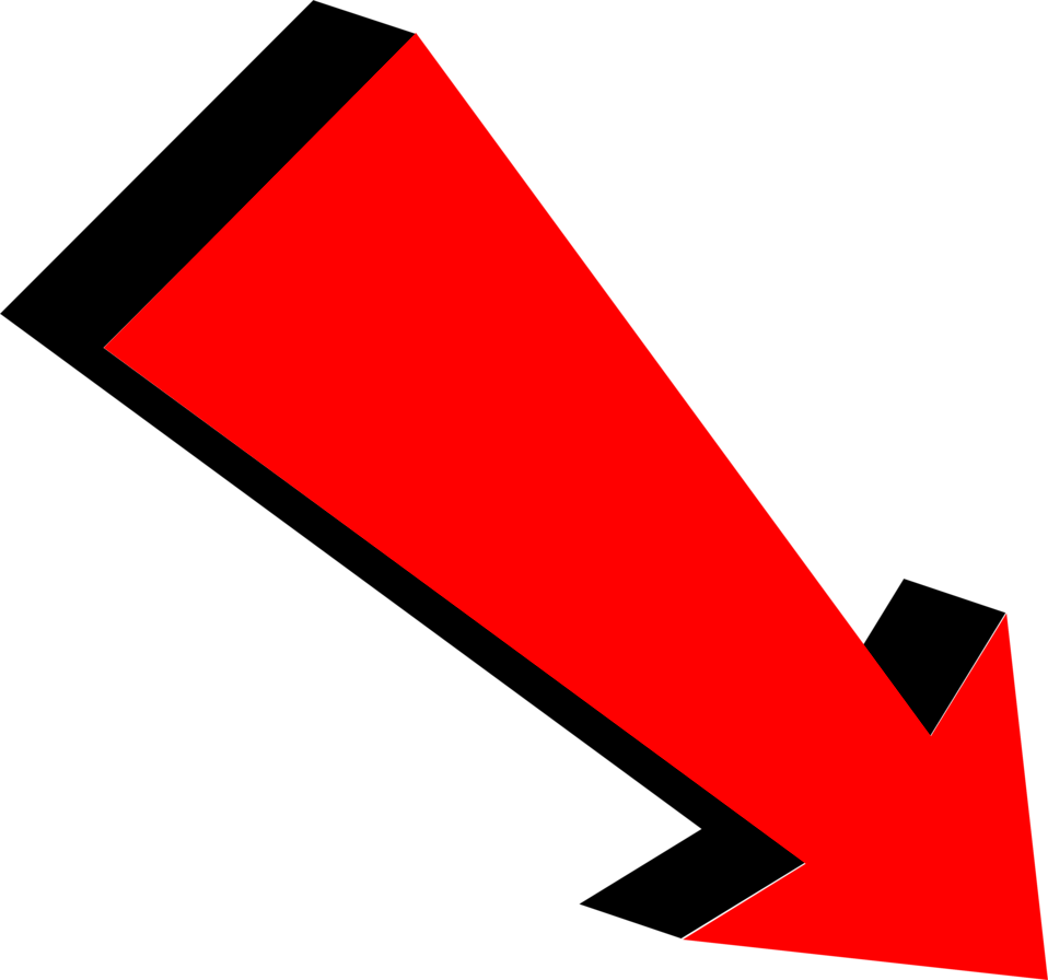 Image Of Clip Art Arrows Medium Size - Red Clickbait Arrow (958x896)