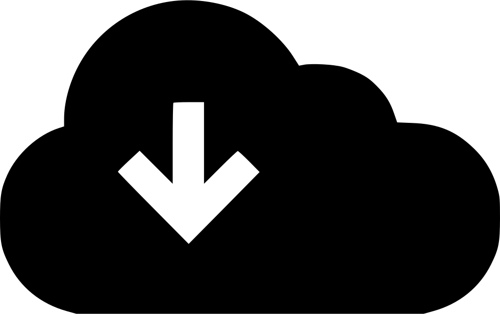 Down Streaming Cloud Arrow Pointer Comments - Emblem (980x616)
