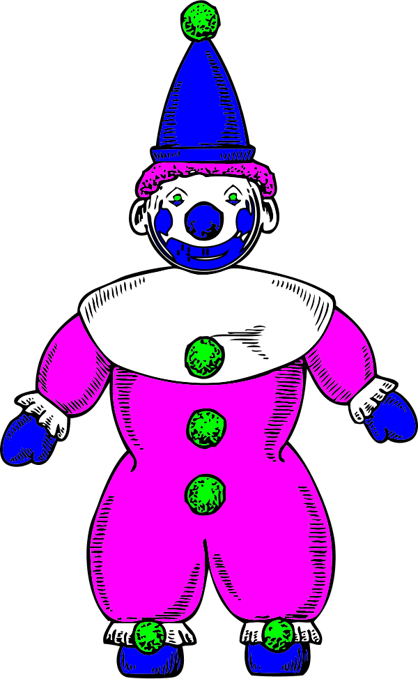 Clown Pic - Clown Clipart (600x974)