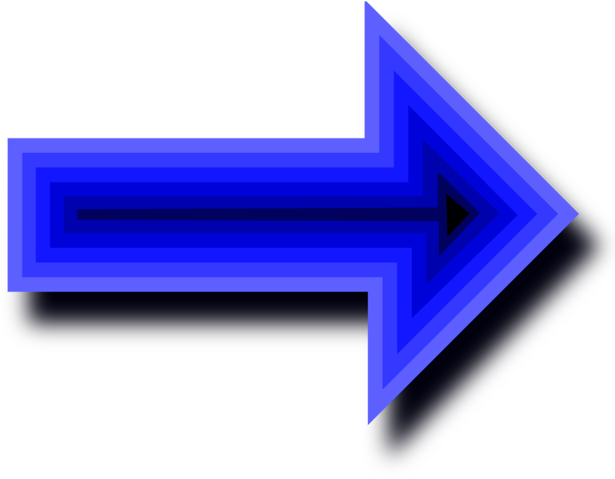 Illustration Of A Blue Right Arrow - Arrow Animated Transparent Background (958x958)