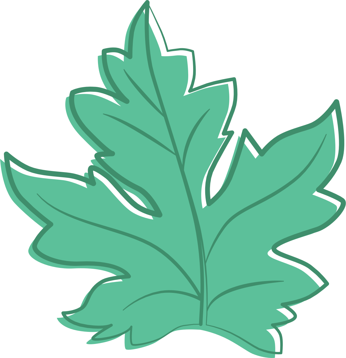 Clipart Maple Leaf - Teal Fall Leaves Clipart (1204x1248)
