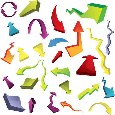 Arrows Cs By Dragonart - Arrows In All Direction (495x495)