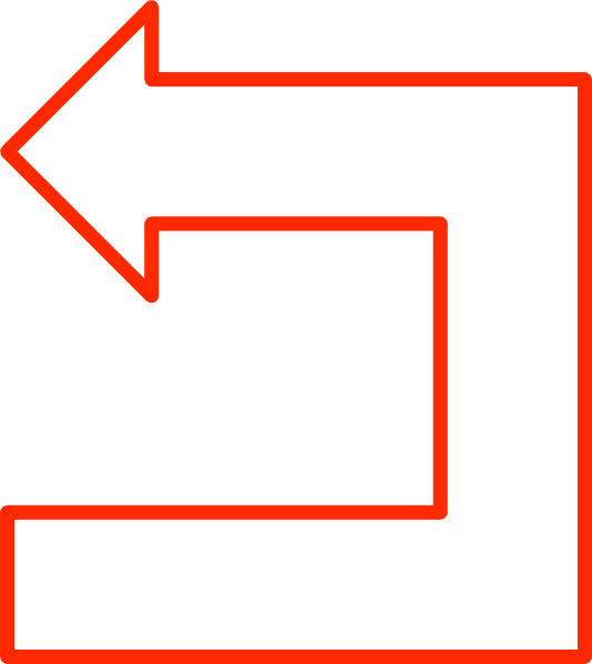 Free Vector U Shaped Arrow Set Clip Art - Gray Arrow For Flowchart (534x599)