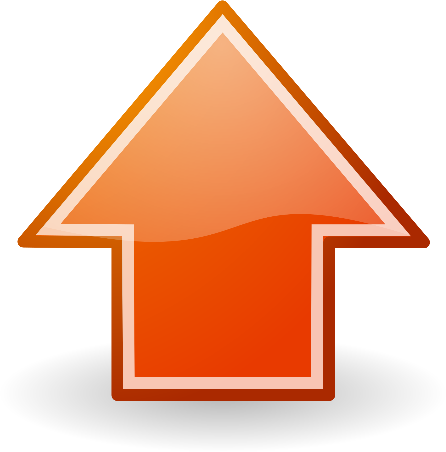 Glossy Arrow Clipart - Arrow Png (2400x2400)