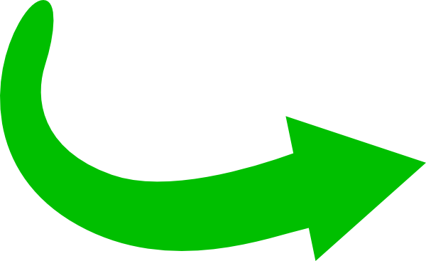 Curved Green Arrow Png (600x367)