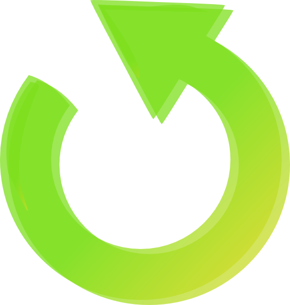 Green Rounded Arrow Clipart Wwwpixsharkcom Images - Arrow Going Round And Round (564x594)