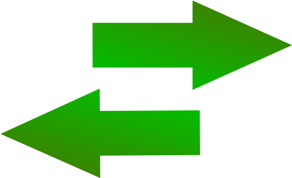 Right Green Arrow Icon - Arrow Right And Left (600x370)