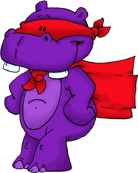 Hippopotamus Baby Cartoon Clip Art Images - Hippo Hero (600x600)