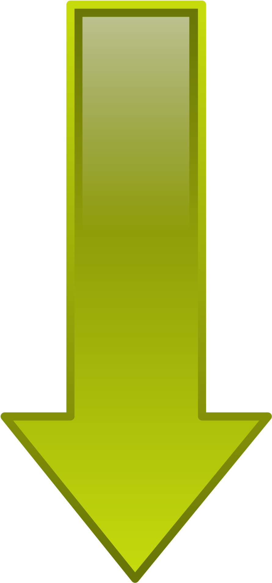 Down Arrow - Black And White (958x1958)