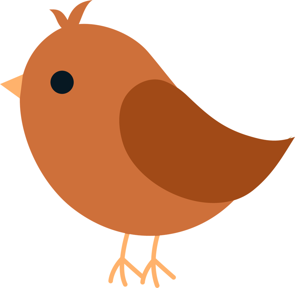 Clipart Bird Orange - Clipart Birds (984x961)
