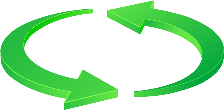 A21 Circlearrow Green - Round Arrow (931x464)