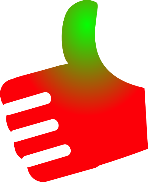 Thumbs Up With No Background (486x598)