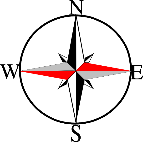 North direction. Значок севера