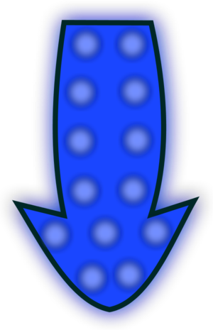 Arrow Pointing Down Clip Art Clipart - Arrow (478x749)