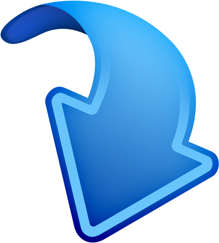 Down Arrow Icon Icon - Blue Arrow Down Png (970x855)