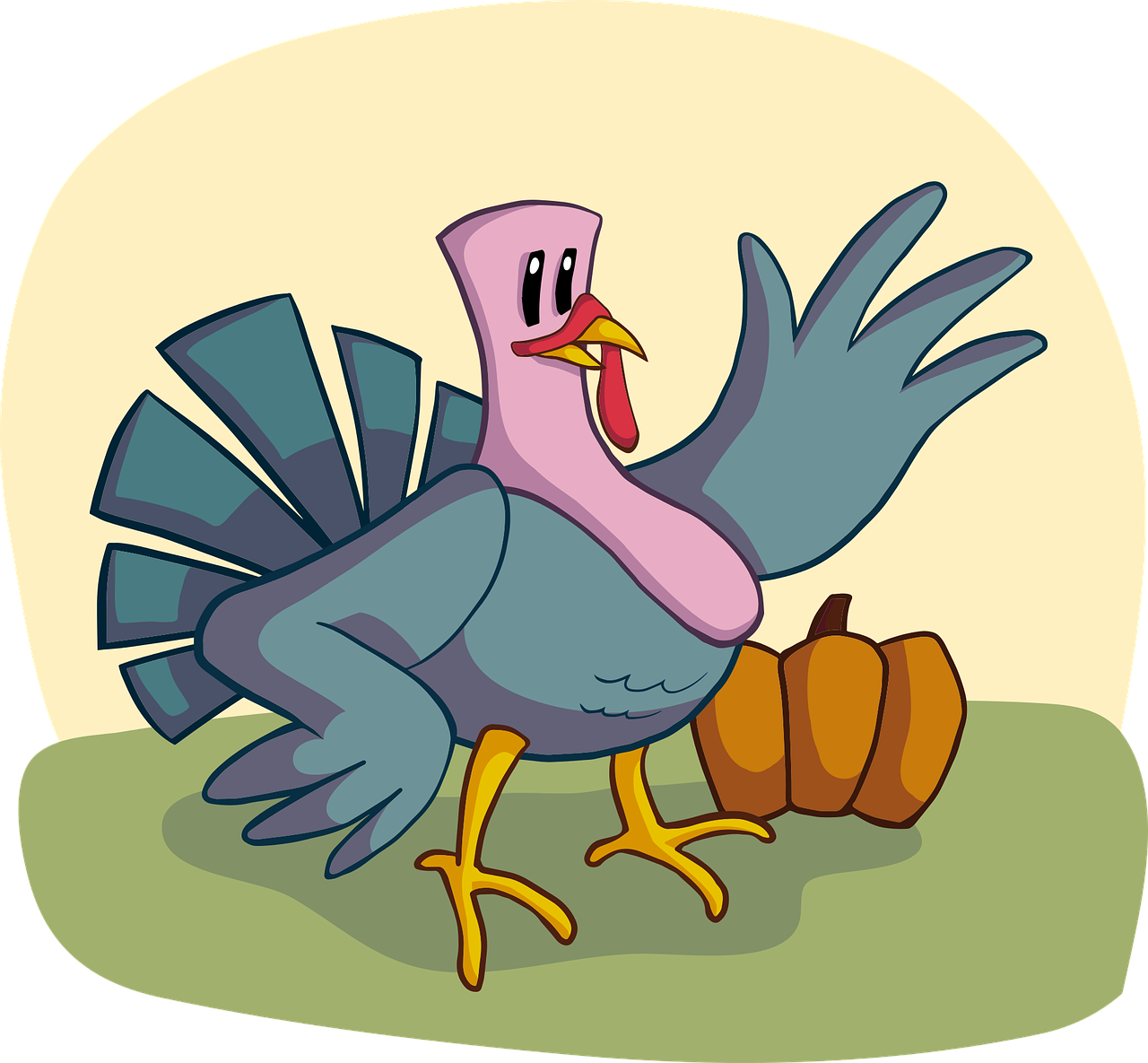 Funny Turkey Clipart 14, Buy Clip Art - Śmieszne Bajki Na Dobranoc Dla Dorosłych (1280x1185)