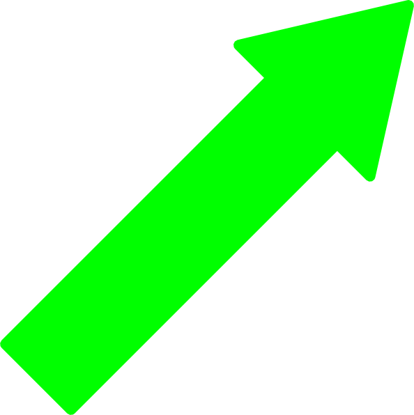 Green Stick Man - Arrows Png Green Right Up (594x596)