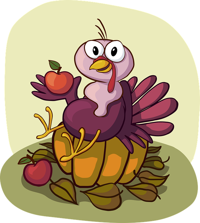 Funny Thanksgiving Clipart 5, Buy Clip Art - Turkey (645x720)