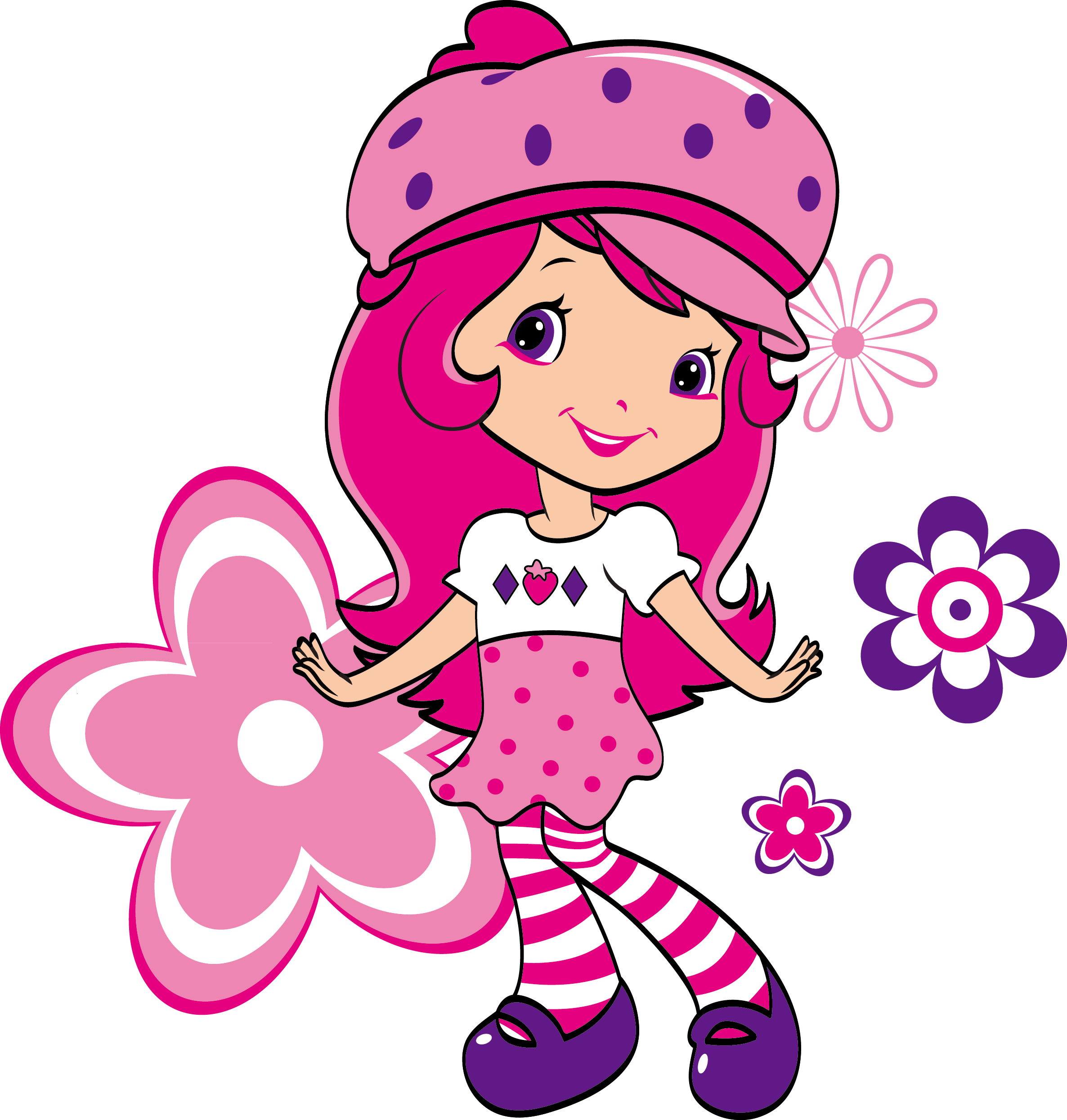 Strawberry Illustration - Strawberry Girl - Strawberry Girl (2372x2490)