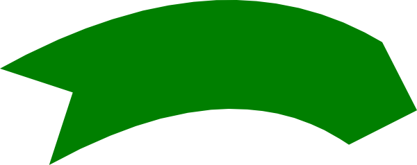Green Arrow Curve - Green Curved Arrows Clipart (600x238)