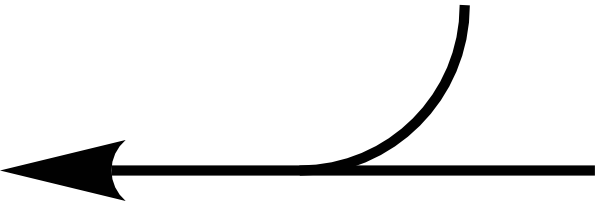 Free Vector Joining Arrows Left Clip Art - Arrow (600x201)