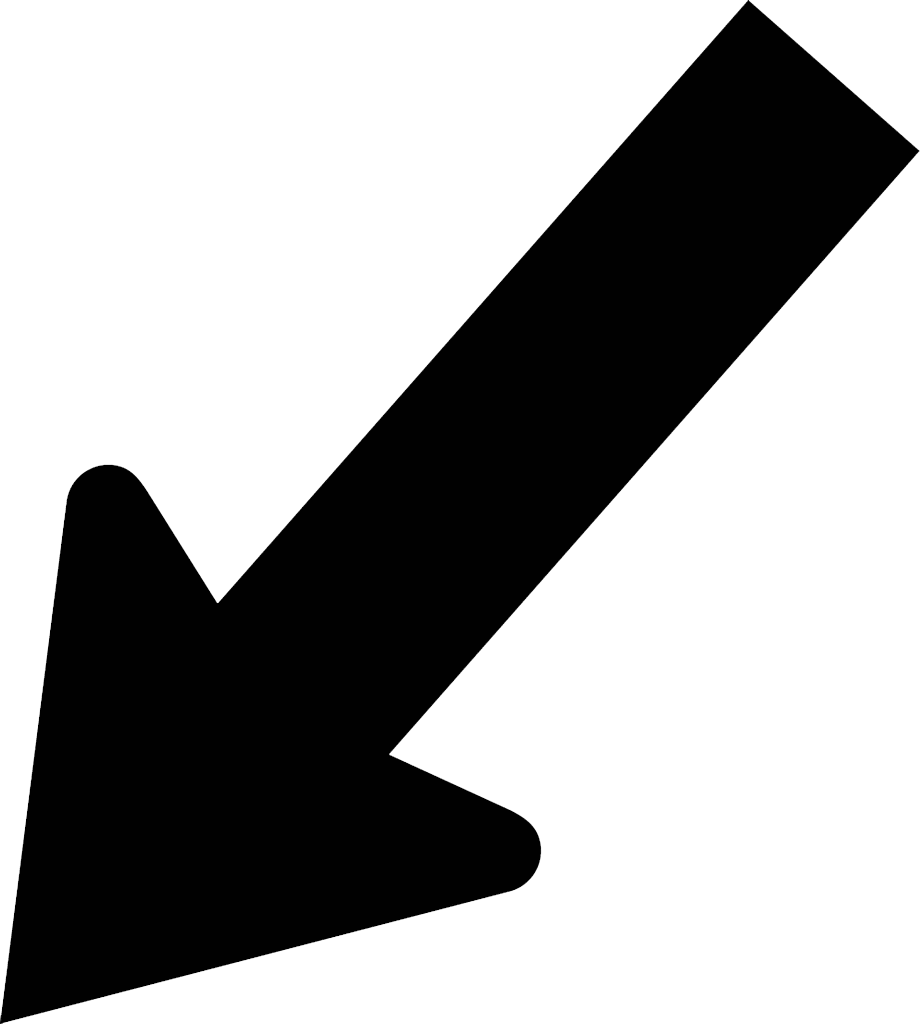Arrow Pointing Down And Left - Arrow Down Left Png (920x1024)