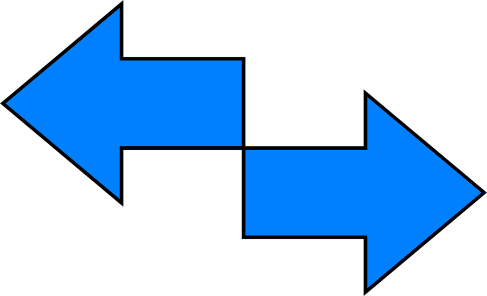 Arrow Clipart Double - Left Right Arrow Gif (958x583)