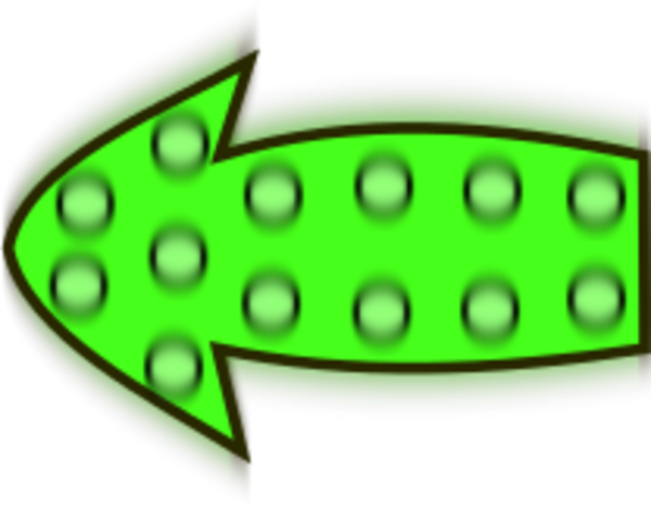 Arrow Pointing Left Clip Art - Arrow Pointing Left Clip Art (600x470)