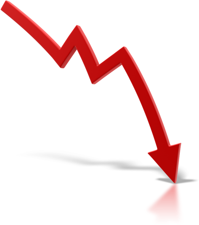Winchester, Va Unemployment Rate Is Inching Downward - Arrow Pointing Down (800x800)