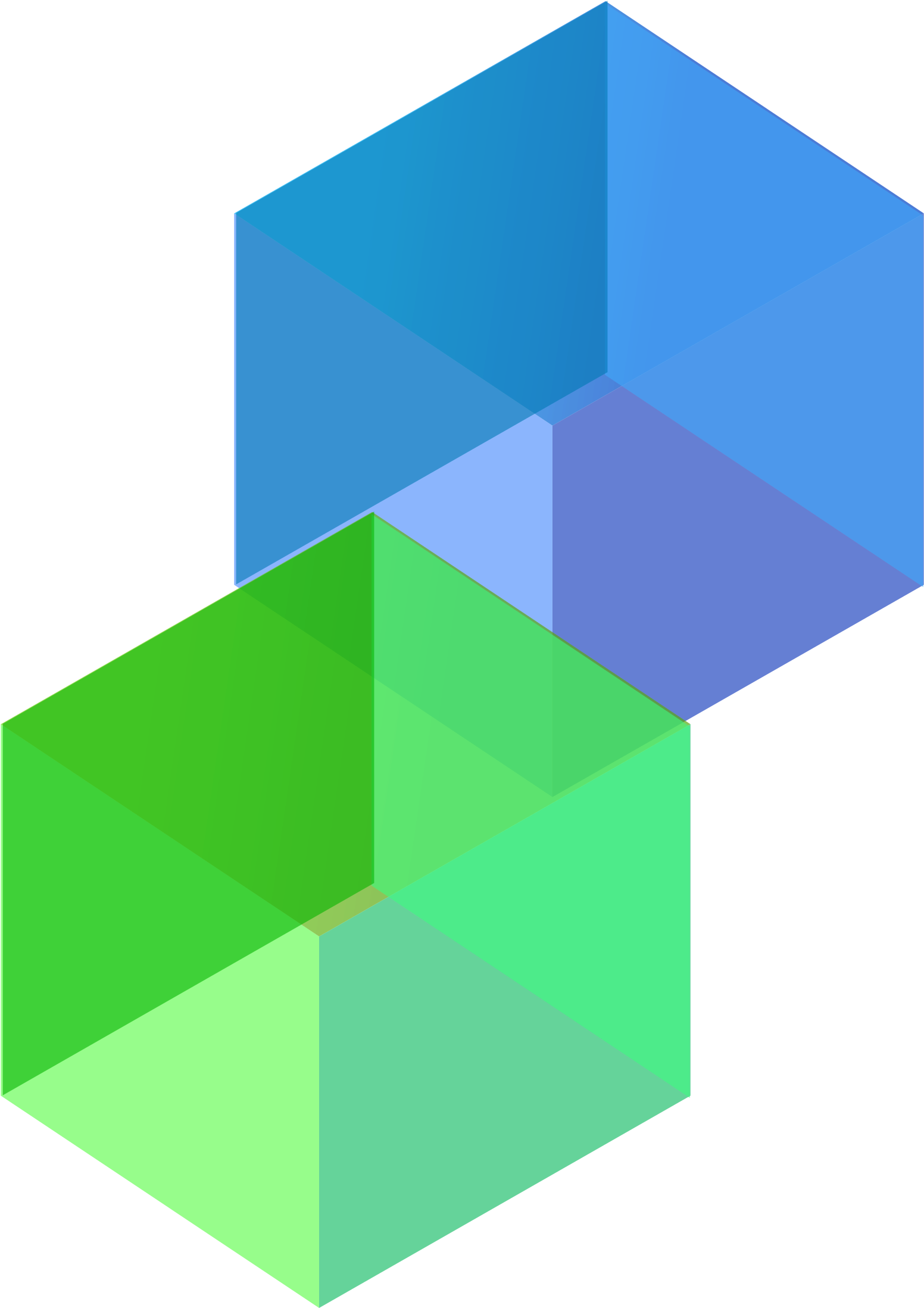 Clipart - 3d Cubes - 3d Shapes Vector Png (2330x2400)