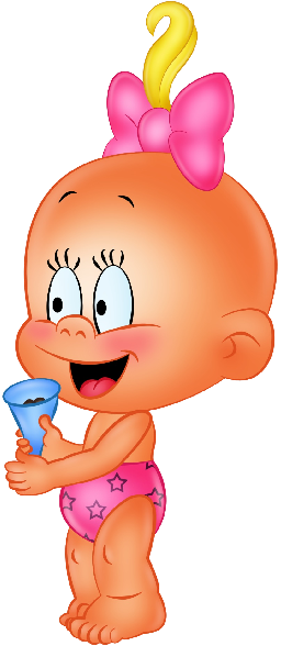 Funny Baby Girl Cartoon Funny Baby Girl Cartoon Clipart - Cartoon (600x600)