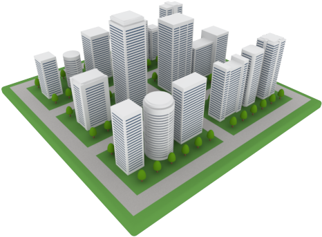 Building Clipart 3d Building - City Clip Art 3d (500x400)