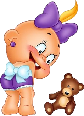Ideal Cute Cartoon Png Funny Baby Girl Cute Baby Cartoon - Доброе Утро Подруги (400x400)