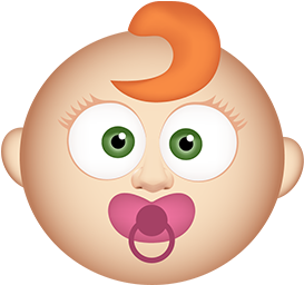 Gingermoji7 All408px 0048 Layer Comp 49 Babygirl - Red Haired Baby Emoji (408x408)