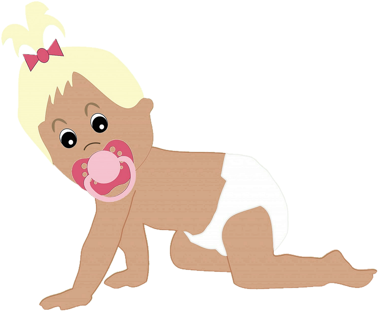 Cartoon Baby Girl 14, Buy Clip Art - Infant (1280x1052)