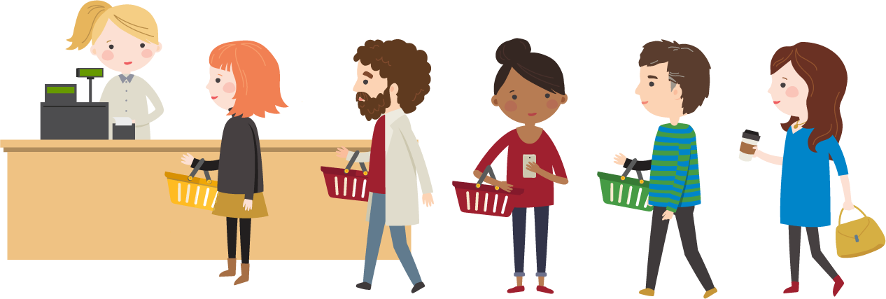 Queue Clipart Png - Queue Png (1266x427)